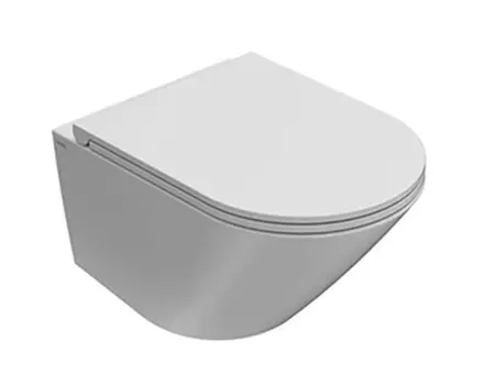 Унитаз подвесной Globo Forty3 FOS07.BI безободковый 52x36 см