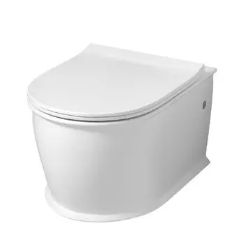 Унитаз подвесной Grossman Retro GR-4482S безободковый с тонкой крышкой