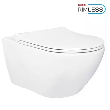 Унитаз подвесной Gural Vit Luna LN31DAK00 безободковый