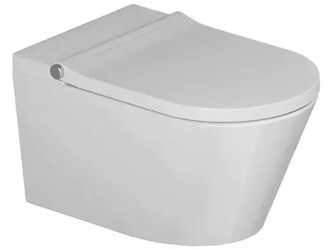 Унитаз подвесной Hatria H-Smart Y9D301 с крышкой-биде, безободковый, белый