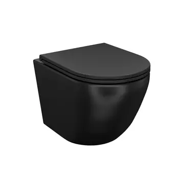 Унитаз подвесной Iddis Blanco BLAR3BMi25 сиденье с микролифтом черный