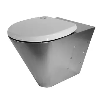 Унитаз подвесной Indigo AN-T001 антивандальный, нержавеющая сталь