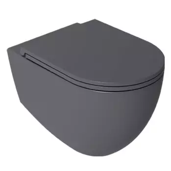 Унитаз подвесной Isvea Infinity 10NF02001SV-2C безободковый, антрацит матовый
