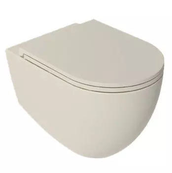 Унитаз подвесной Isvea Infinity 10NF02001SV-2K безободковый, слоновая кость матовый