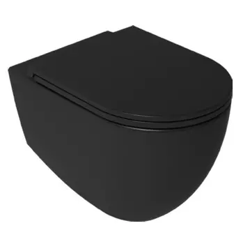 Унитаз подвесной Isvea Infinity 10NF02001SV-2N безободковый, черный матовый