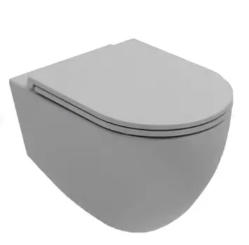 Унитаз подвесной Isvea Infinity 10NF02001SV-2V безободковый, серый камень матовый