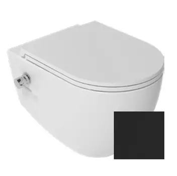 Унитаз подвесной Isvea Infinity 10NFS1005I-2N безободковый, с функцией биде, черный матовый