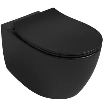 Унитаз подвесной Isvea Sentimenti Neo 10AR02010SV-2N безободковый, черный матовый