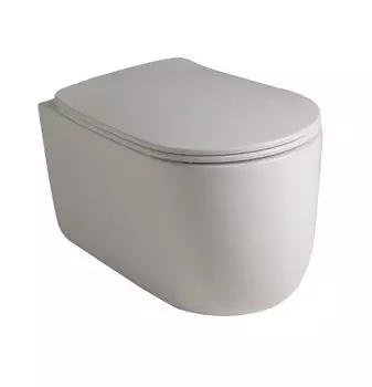 Унитаз подвесной Kerasan Nolita 531530 безободковый, белый матовый