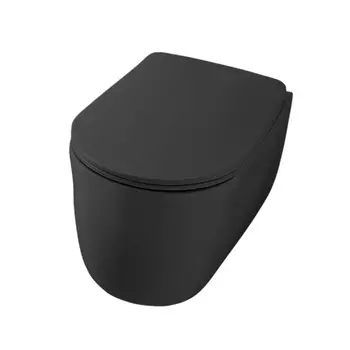 Унитаз подвесной Kerasan Nolita 531531 безободковый, черный матовый