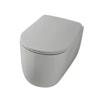 Унитаз подвесной Kerasan Nolita 531559 безободковый, Grigio matt