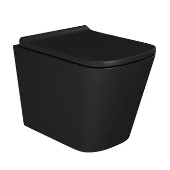 Унитаз подвесной Maretti Umbria UM10PBM51-560 безободковый, с микролифтом, черный