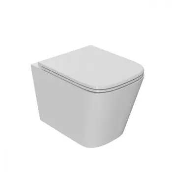 Унитаз подвесной Point Ника PN41081 безободковый с микролифтом