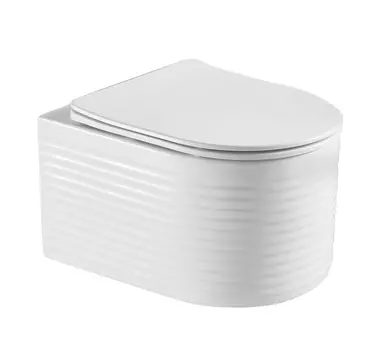 Унитаз подвесной Point Омега PN41902 безободковый, сиденье с микролифтом, белый