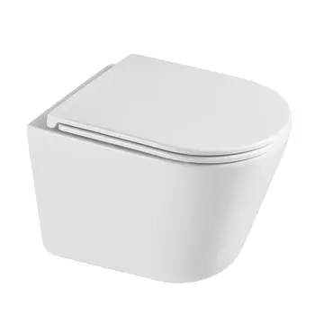 Унитаз подвесной Point Венера PN41071 безободковый, сиденье с микролифтом, белый