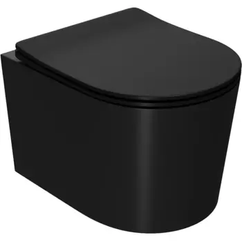 Унитаз подвесной Point Веста PN41701BM черный матовый