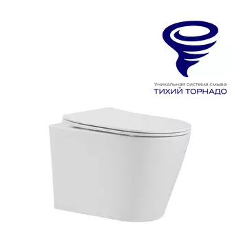 Унитаз подвесной Prato Рим PR-2380A белый