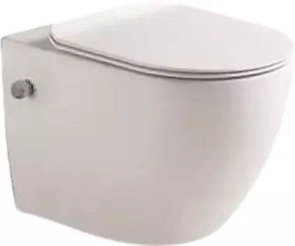 Унитаз подвесной SantiLine SL-5002SM-BD безободковый, с микролифтом