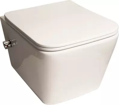 Унитаз подвесной SantiLine SL-5004SM-BD безободковый, с микролифтом