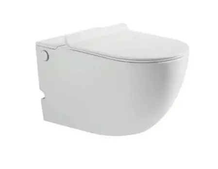Унитаз подвесной SantiLine SL-5031 безободковый, с импульсной системой смыва, белый