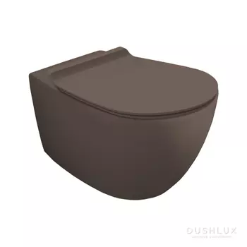 Унитаз подвесной Simas Vignoni VI18VERT moka matt коричневый матовый