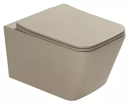 Унитаз подвесной SantiLine SL-5007BG бежевый матовый