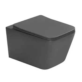 Унитаз подвесной SantiLine SL-5007DG темно-серый матовый