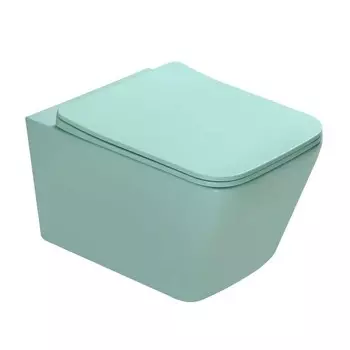 Унитаз подвесной SantiLine SL-5007LG светло-зеленый матовый