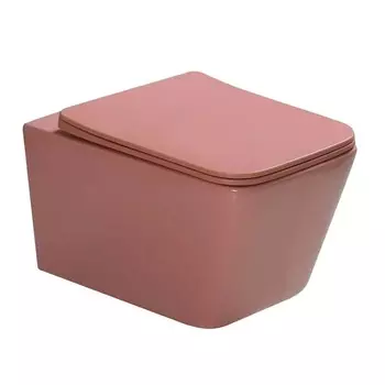 Унитаз подвесной SantiLine SL-5007P персиковый матовый