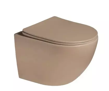 Унитаз подвесной SL-5102 SantiLine коричневый матовый