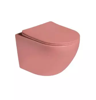 Унитаз подвесной SantiLine SL-5104 персиковый матовый
