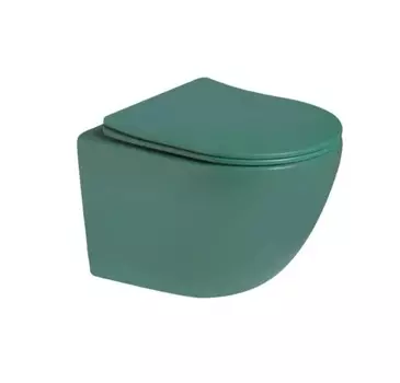 Унитаз подвесной SantiLine SL-5107 зеленый матовый