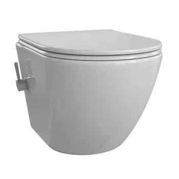 Унитаз подвесной Taliente Amato AM25010+SMcromo безободковый с сиденьем микролифт