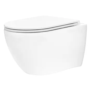 Унитаз подвесной TECE TECEspring R 9700998P безободковыи?, с микролифтом, белый