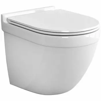 Унитаз подвесной Teymi Iva T40601 безободковый, сиденье микролифт