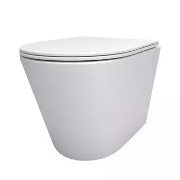 Унитаз подвесной Teymi Solli T40201 безободковый, сиденье микролифт