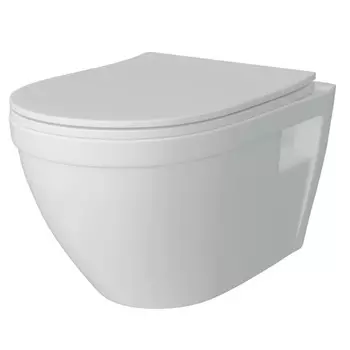 Унитаз подвесной Teymi Vitra T40804 безободковый, сиденье микролифт