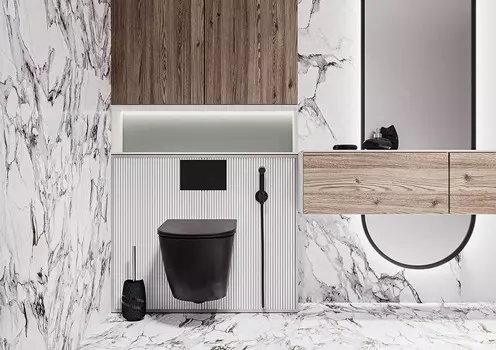 Унитаз подвесной Veconi Moro VMO-48TB черный