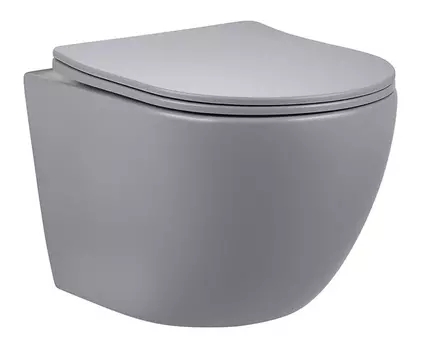 Унитаз подвесной Vincea Globo VT1-14SMG безободковый, серый