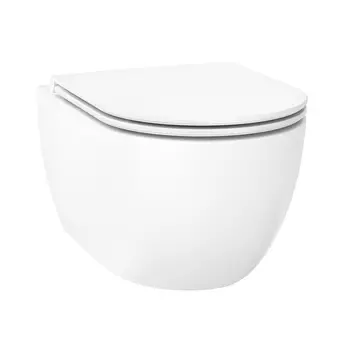 Унитаз подвесной Wellsee Chalice Perfection 182607001 безободковый, с микролифтом, белый глянцевый