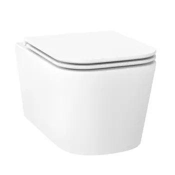 Унитаз подвесной Wellsee Graceful Pro 182601001 безободковый, с микролифтом
