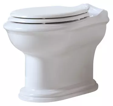 Унитаз приставной Azzurra Jubilaeum JUVCTPB00000BI/JUB100B1/P с горизонтальным выпуском, белый