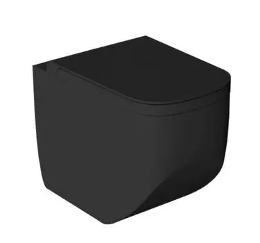 Унитаз приставной Hatria Next A0Y3AY02 черный матовый