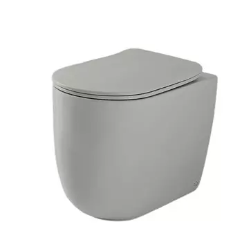 Унитаз приставной Kerasan Nolita 531959 безободковый, Grigio matt