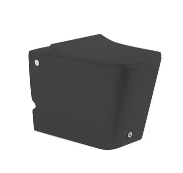 Унитаз приставной SantiLine SL-5033МВ безободковый, с импульсной системой смыва, черный матовый