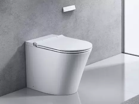 Унитаз приставной Uni-Flow Mi Smart CB1088ZR с крышкой биде и пультом дистанционного управления, белый