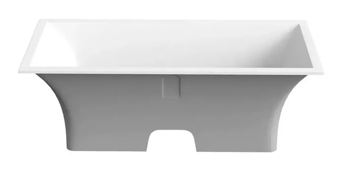 Ванна из искусственного камня Bas Мадрид 170x80, серая