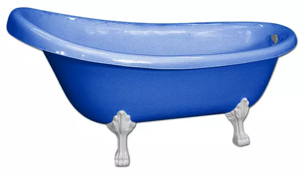 Ванна из искусственного камня Castone Даллас цветная, ножки белые