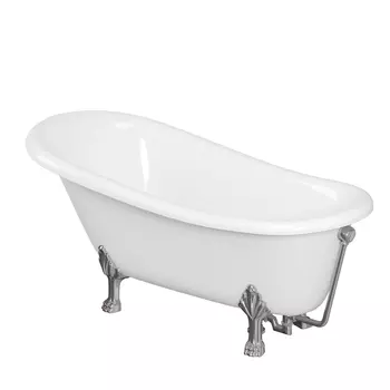 Ванна из искусственного камня Creto Corsica 24-1112 170х80 с хромированными ножками