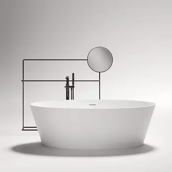 Ванна из искусственного камня Gruppo Treesse Alma V015BL 175х80 белая глянцевая